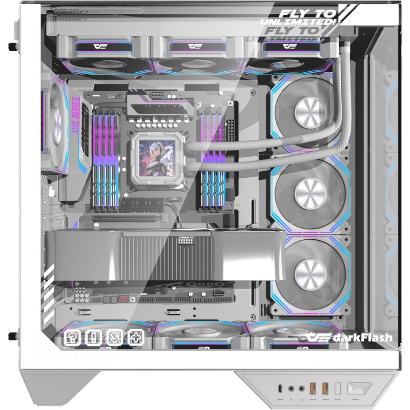 Корпус DarkFlash DY470 White без БП