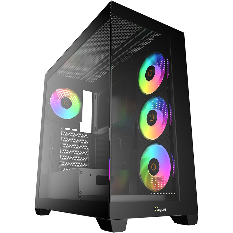 Корпус Ocypus Gamma C72 ARGB Black без БП (GAMMA-C72-BKD400XX-GL)