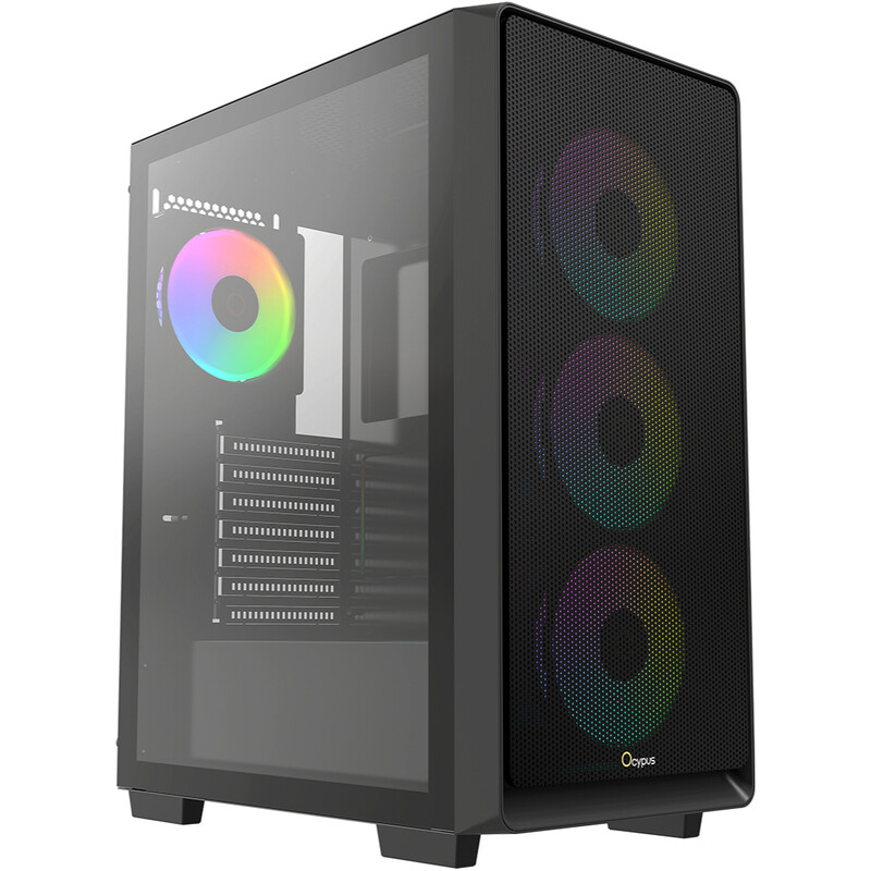 Корпус Ocypus Gamma C60 ARGB Black без БП (GAMMA-C60-BKG400XX-GL)