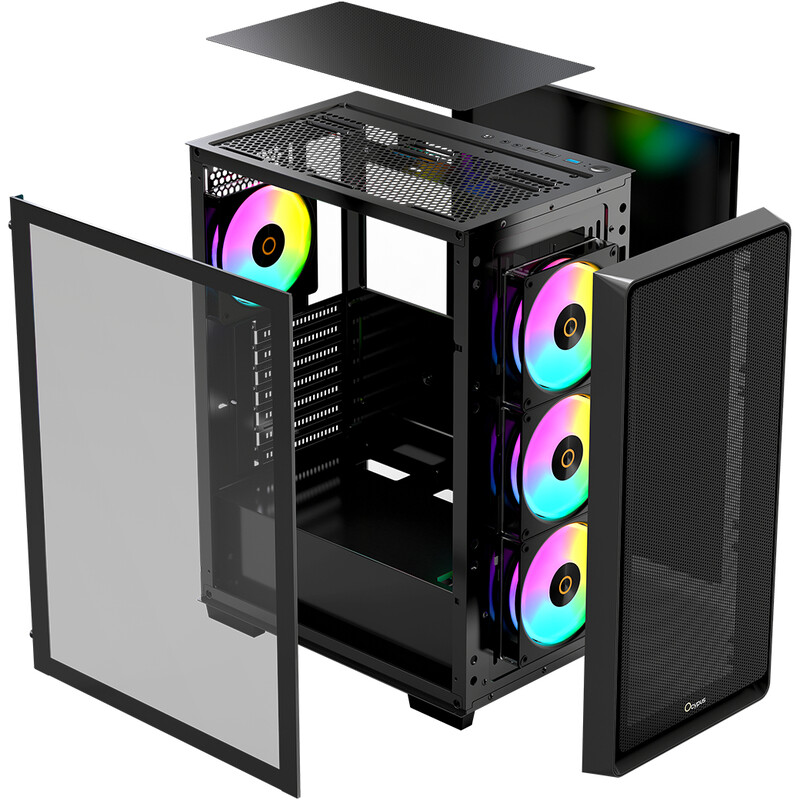 Корпус Ocypus Gamma C60 ARGB Black без БП (GAMMA-C60-BKG400XX-GL)