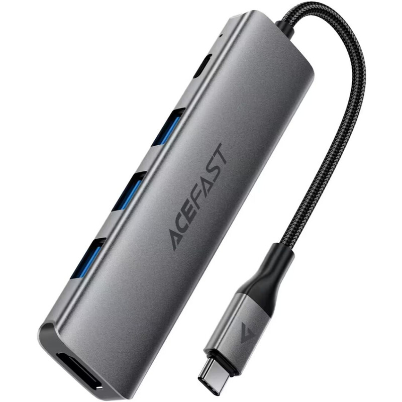 USB-хаб Acefast J16 USB Type-C 5-в-1 (6974316285915)