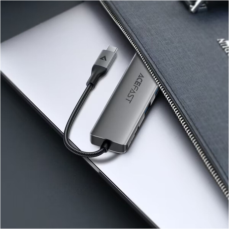 USB-хаб Acefast J18 USB Type-C 6-в-1 (6974316285939)
