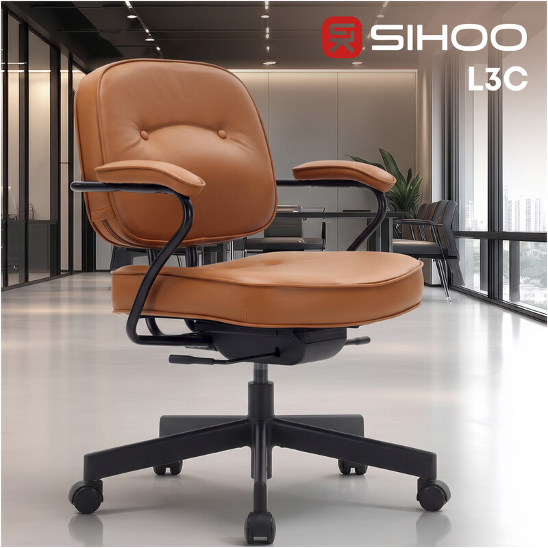 Крісло офісне Sihoo L3C PVC Vintage Brown (L3C-N201)