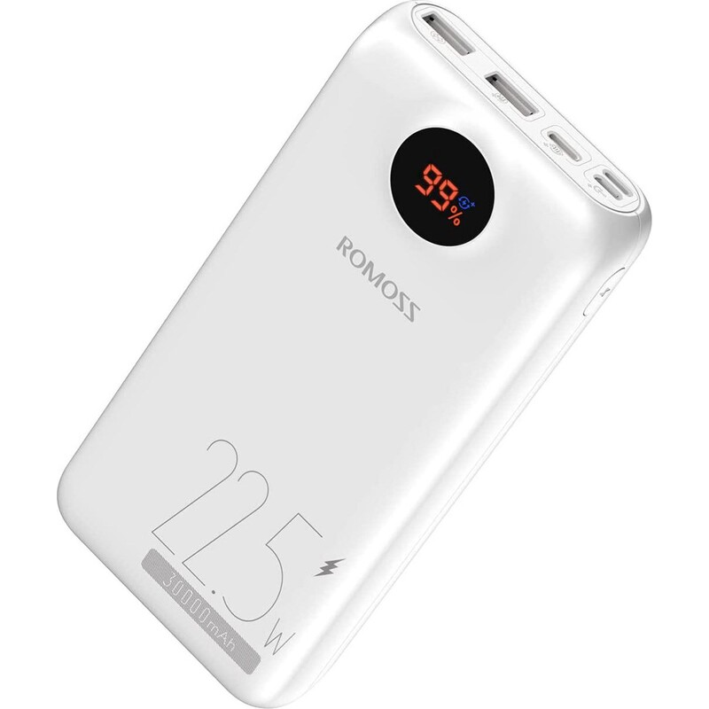 Універсальна мобільна батарея Romoss PSW30 30000mAh 22.5W White (PSW30-152-1111H)