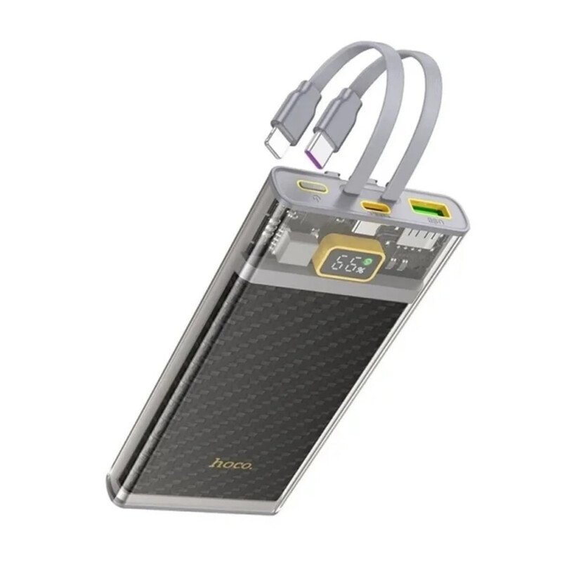 Универсальная мобильная батарея Hoco J104 Discovery Edition 10000mAh, 22.5W Grey (6931474788955)