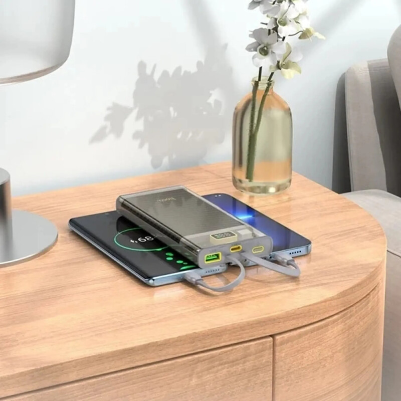 Универсальная мобильная батарея Hoco J104 Discovery Edition 10000mAh, 22.5W Grey (6931474788955)