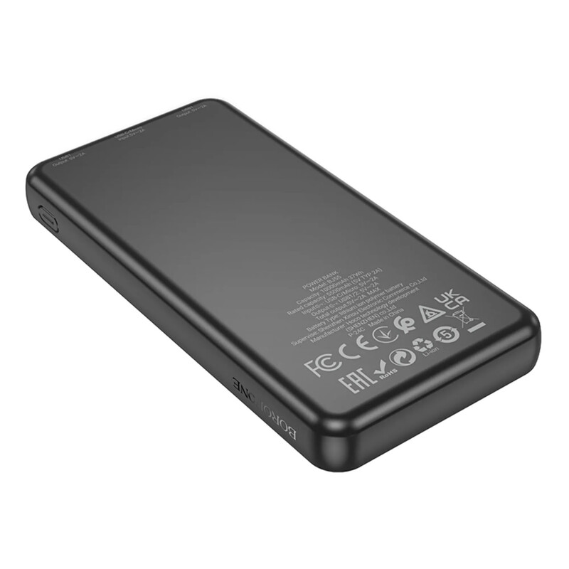 Універсальна мобільна батарея Borofone BJ55 Graceful 10000mAh, 10W Black (6941991111761)