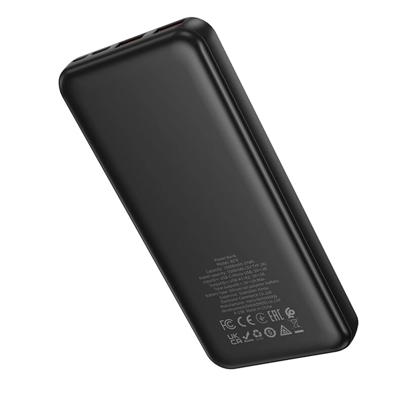 Универсальная мобильная батарея Borofone BJ78 Clever 10000mAh, 10W Black (6941991121470)