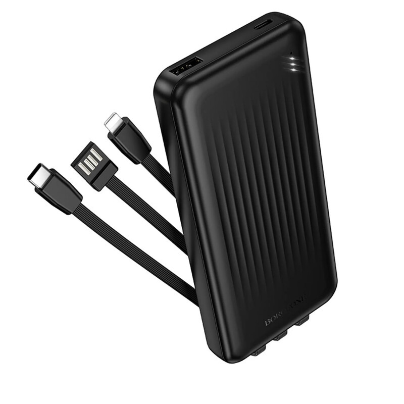 Універсальна мобільна батарея Borofone BJ79 Clever 10000mAh, 10W Black (6941991121531)