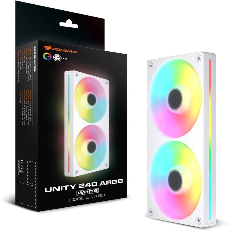 Вентилятор Cougar Unity 240-RW ARGB White
