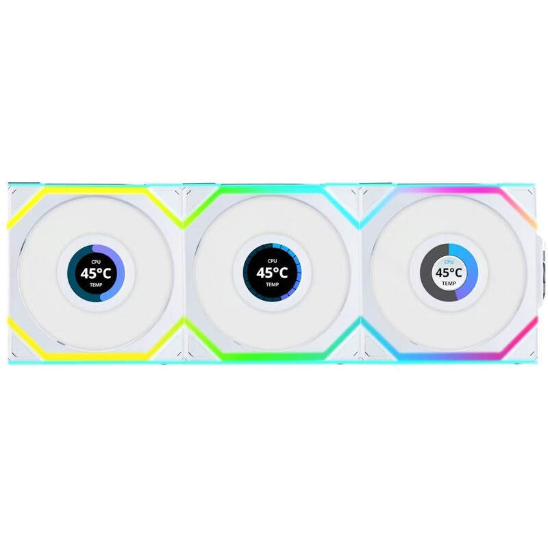 Вентилятор Lian Li Uni Fan SL Wireless LCD 120-3 A-RGB White (G99.12SLLCD1W3W.00)