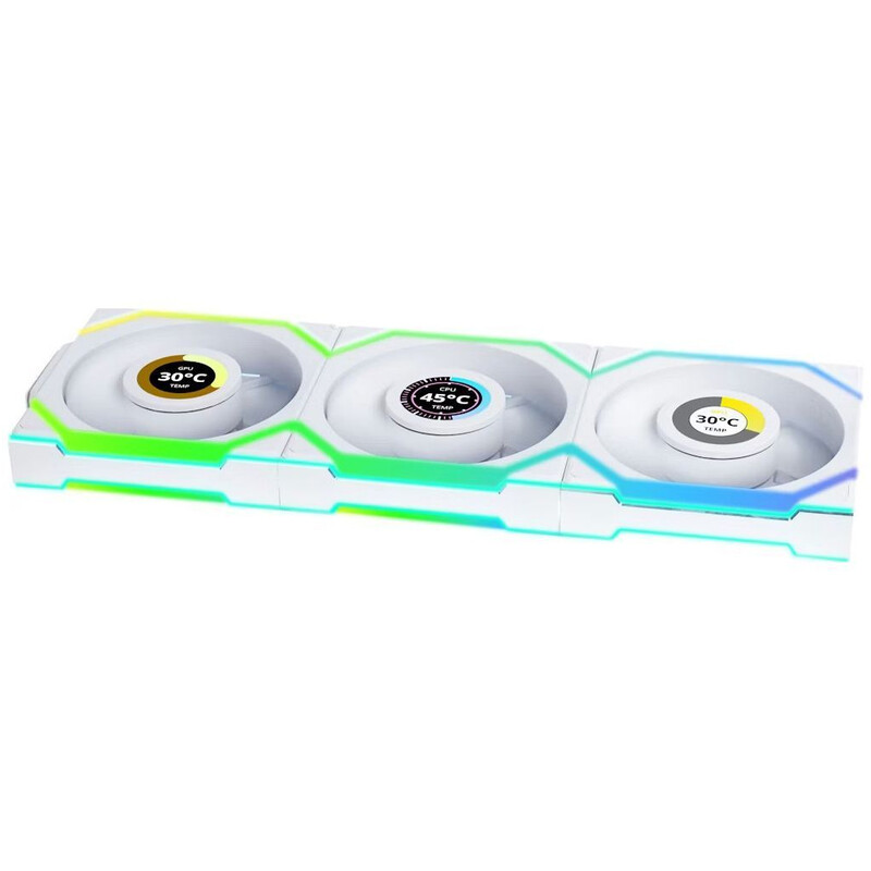 Вентилятор Lian Li Uni Fan SL Wireless LCD 120-3 A-RGB White (G99.12SLLCD1W3W.00)