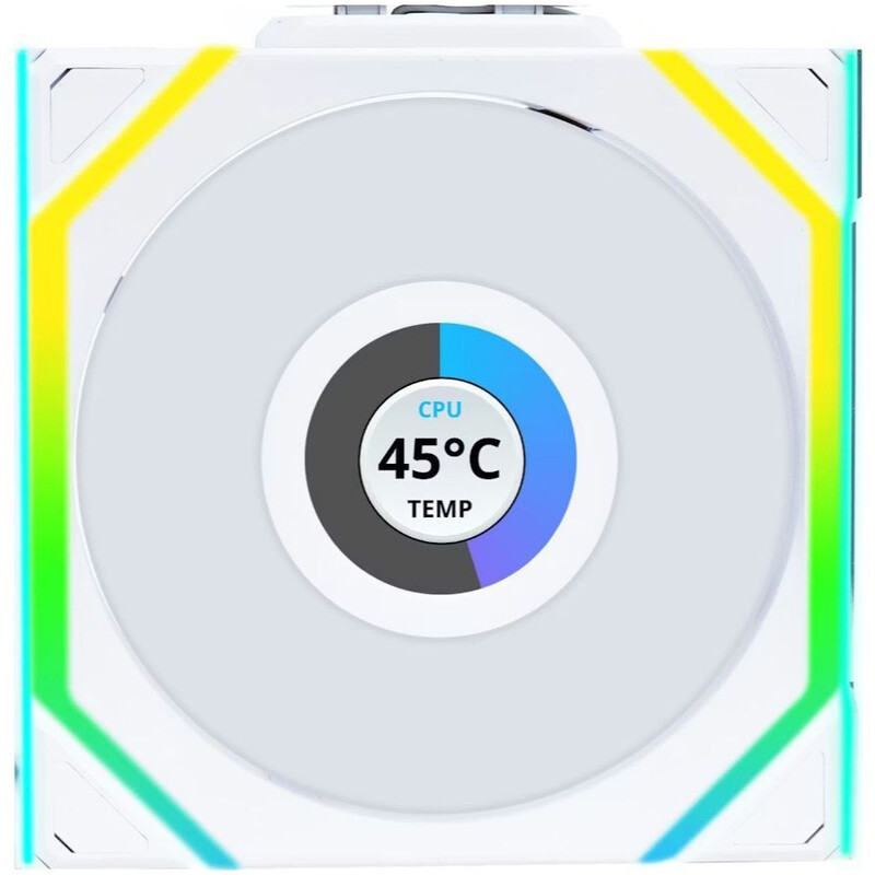 Вентилятор Lian Li Uni Fan SL Wireless LCD 120-3 A-RGB White (G99.12SLLCD1W3W.00)