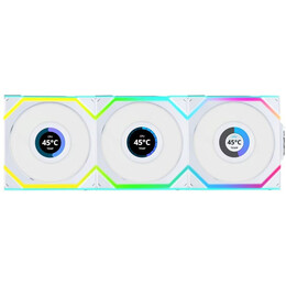 Вентилятор Lian Li Uni Fan SL Wireless LCD 120-3 A-RGB White (G99.12SLLCD1W3W.00)
