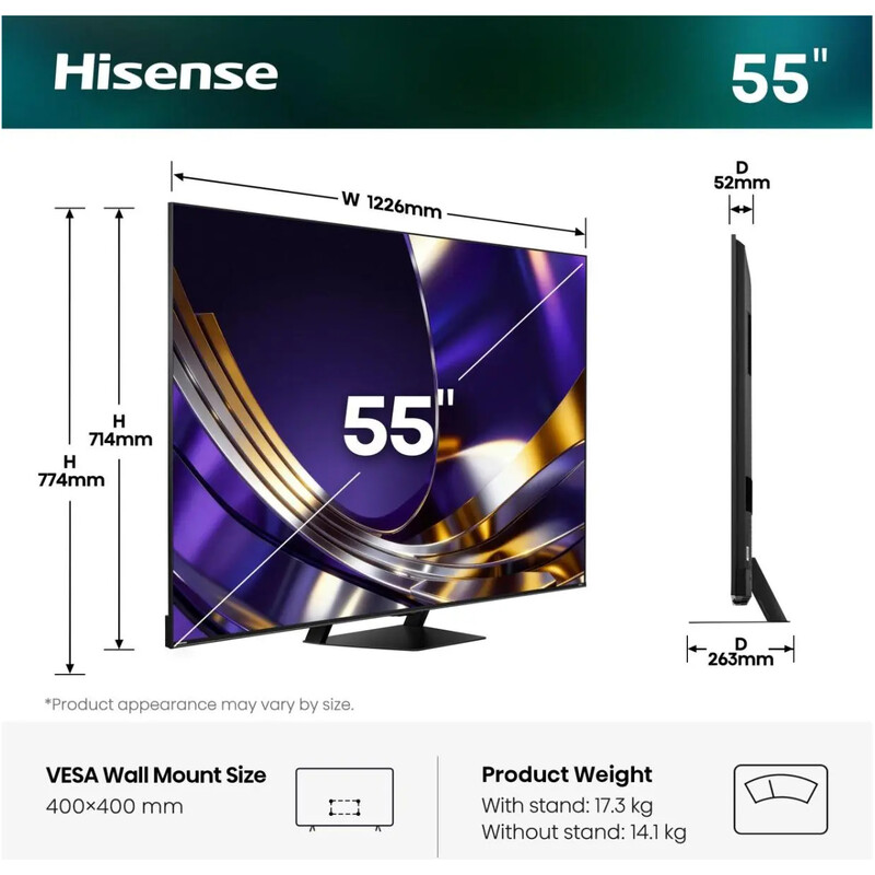 Телевізор Hisense 55U7S Pro