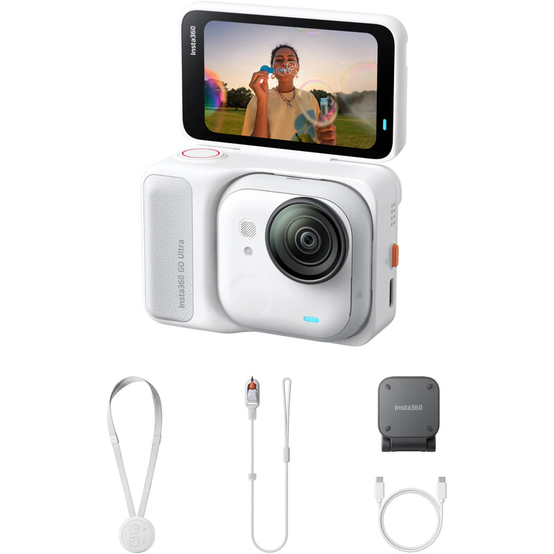 Экшн-камера Insta360 Go Ultra Standard Bundle Arctic White (CINSABEA/WHITE)