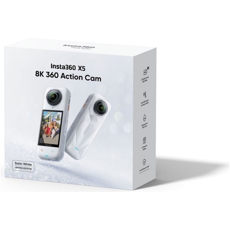 Экшн-камера Insta360 X5 Standard Bundle Satin White Limited Edition (6977644763612)