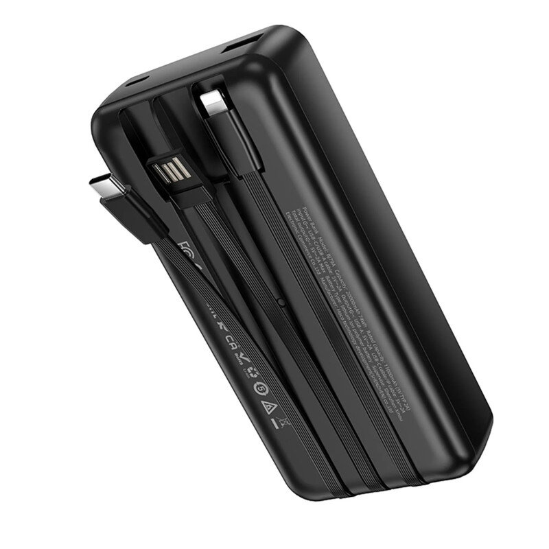 Універсальна мобільна батарея Borofone BJ79A Clever 20000mAh, 10W Black (6941991121555)