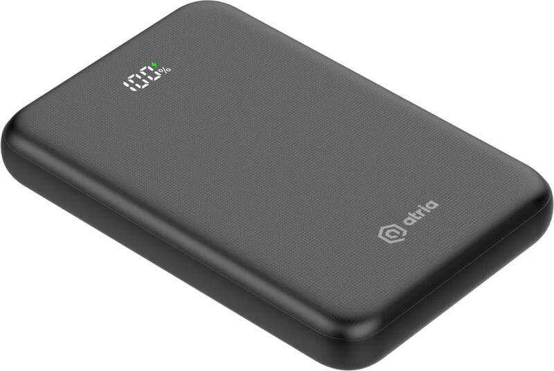 Універсальна мобільна батарея Atria 10000mAh, 22.5W Black (WPD-P91)