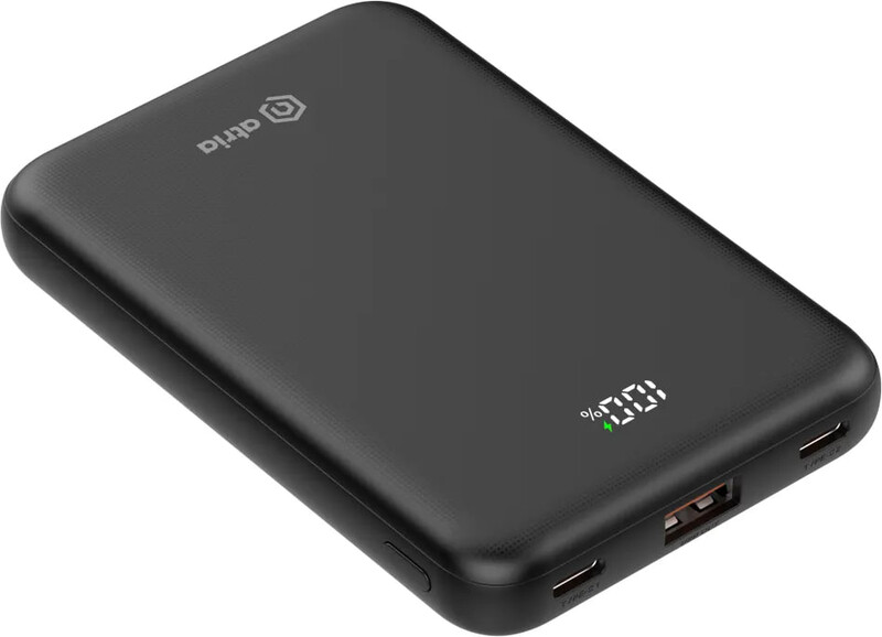 Універсальна мобільна батарея Atria 10000mAh, 22.5W Black (WPD-P91)