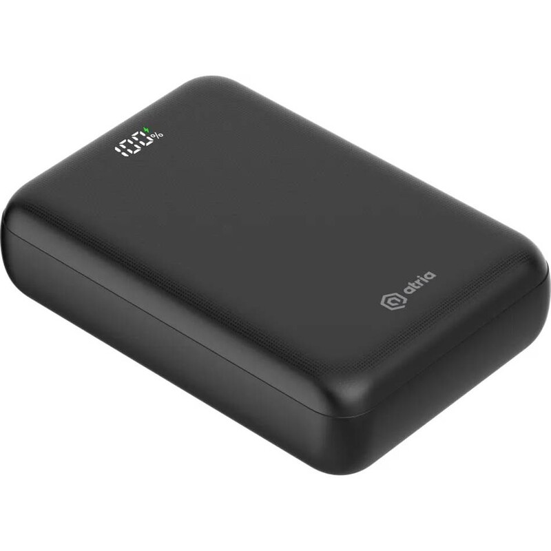 Універсальна мобільна батарея Atria 20000mAh, 22.5W Black (WPD-P92)