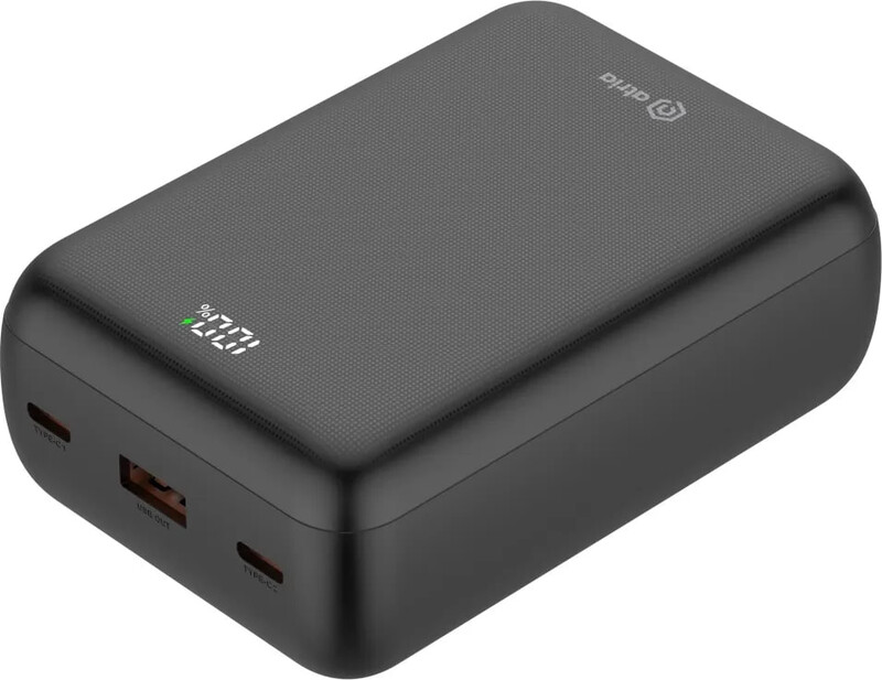 Универсальная мобильная батарея Atria 30000mAh, 22.5W Black (WPD-P93)