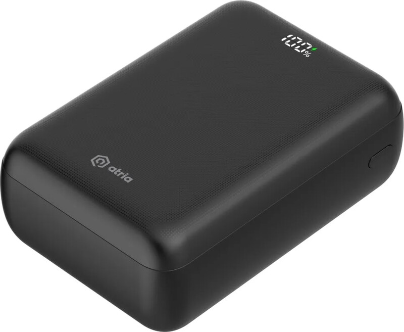Универсальная мобильная батарея Atria 30000mAh, 22.5W Black (WPD-P93)