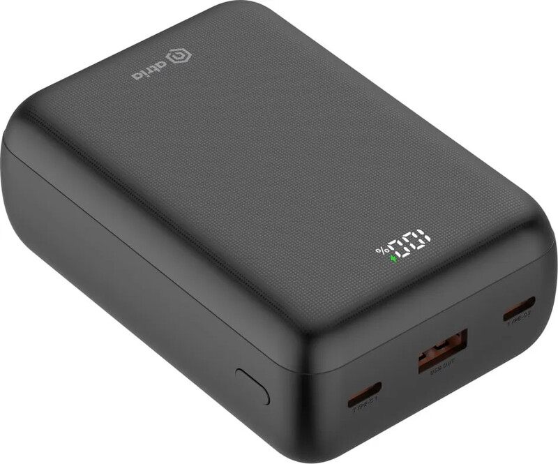 Универсальная мобильная батарея Atria 30000mAh, 22.5W Black (WPD-P93)