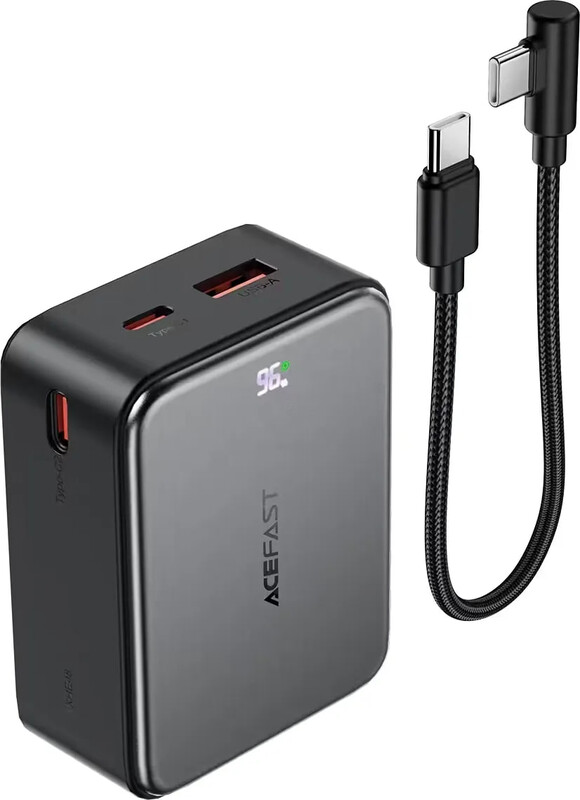 Універсальна мобільна батарея Acefast M28 10000mAh, 22.5W Black (6974316285984)