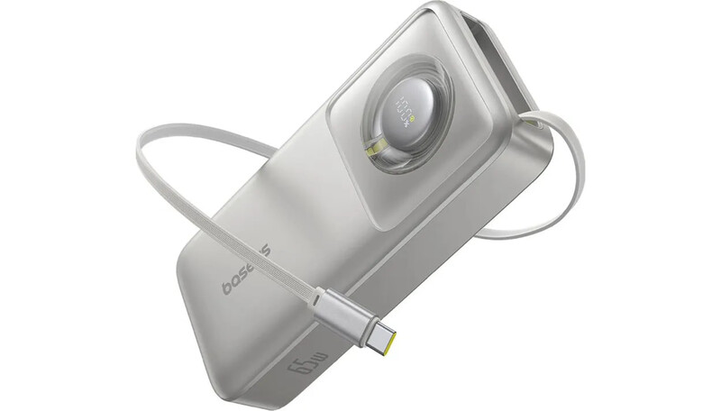 Універсальна мобільна батарея Baseus Free2Pull 20000mAh, 65W Lunar Grey (P10073700843-00)