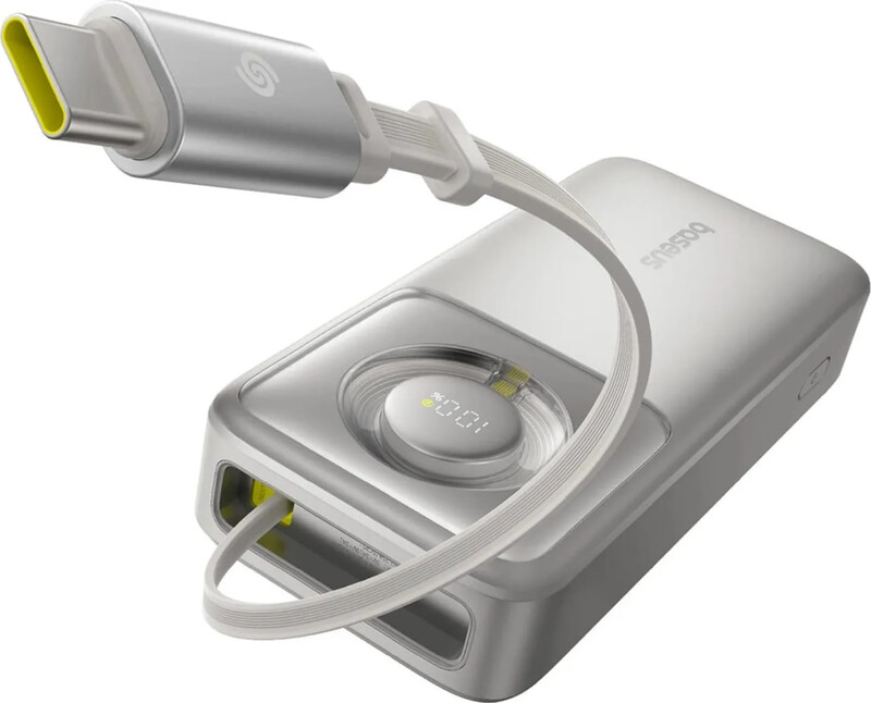Універсальна мобільна батарея Baseus Free2Pull 20000mAh, 65W Lunar Grey (P10073700843-00)