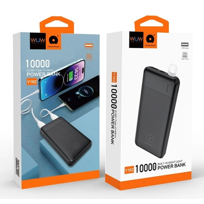 Универсальная мобильная батарея WUW Y162 10000mAh, 10.5W Black (Y162)