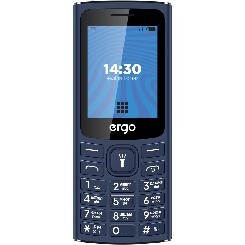Мобiльний телефон Ergo E243 Dual Sim Blue