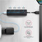 Фото - USB-хаб Axagon Travel hub 4-в-1 Black (HUE-C1A) | click.ua