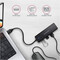 Фото - USB-хаб Axagon Travel hub 4-в-1 Black (HUE-C1A) | click.ua