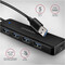 Фото - USB-хаб Axagon Travel hub 4-в-1 Black (HUE-C1A) | click.ua