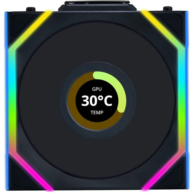 Вентилятор Lian Li Uni Fan SL Wireless LCD 120 A-RGB Black (G99.12SLLCD1W1B.00)