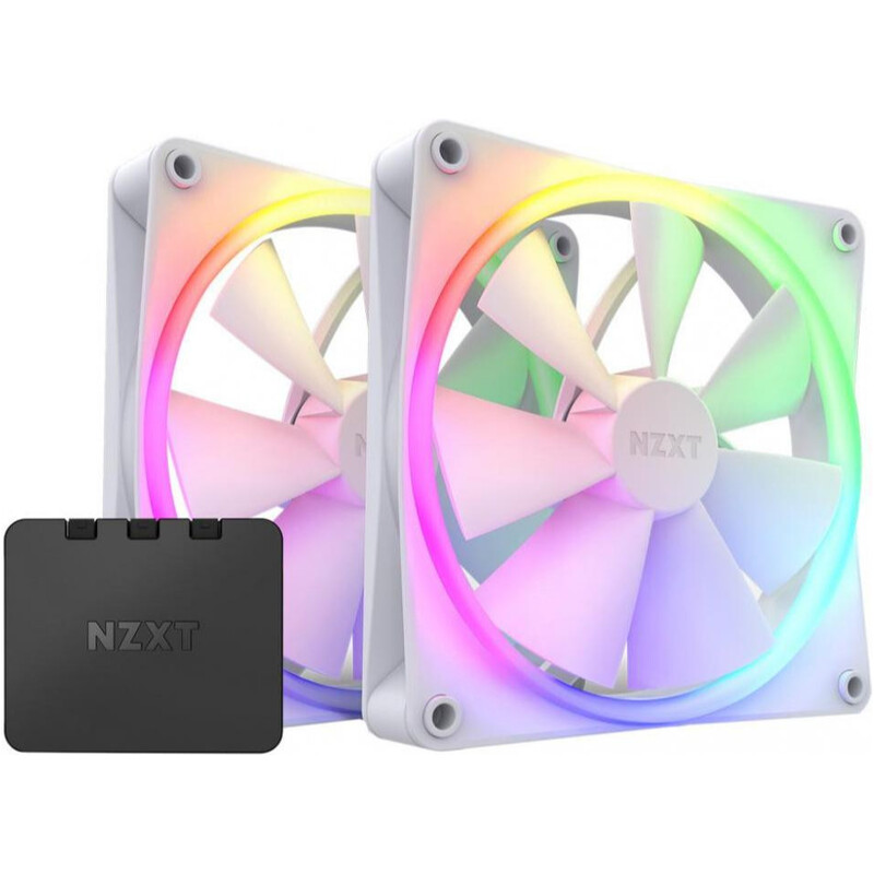 Вентилятор NZXT F140 RGB Twin White (RF-R14DF-W1)