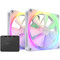 Фото - Вентилятор NZXT F140 RGB Twin White (RF-R14DF-W1) | click.ua