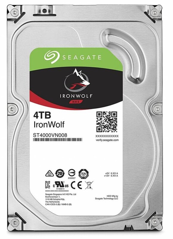 Накопитель HDD SATA 4.0TB Seagate IronWolf NAS 5900rpm 64MB (ST4000VN008)
