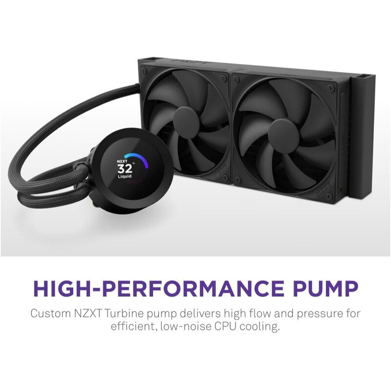 Система водяного охолодження NZXT Kraken Plus 280 Black (RL-KN280-B2)