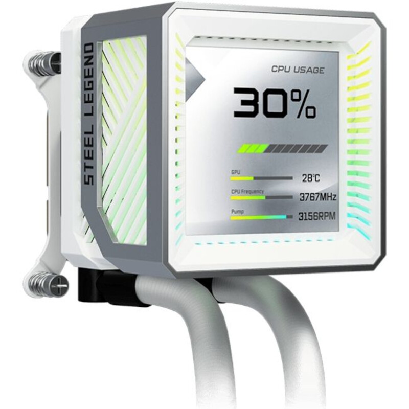 Система водяного охлаждения ASRock Steel Legend 360 LCD White (Steel Legend 360 LCD)