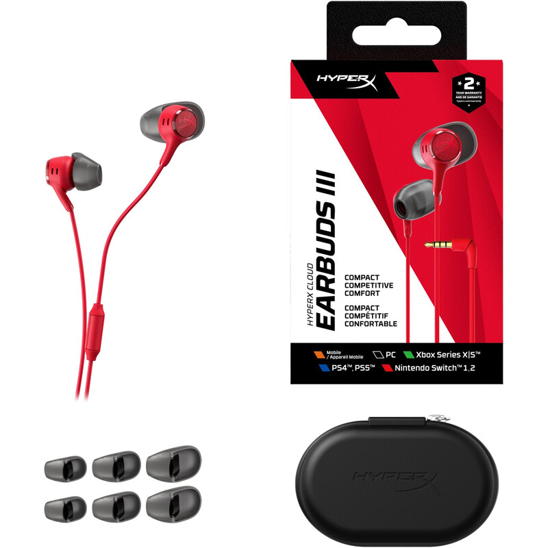 Гарнитура HyperX Cloud Earbuds III Red (BN7S0AA)