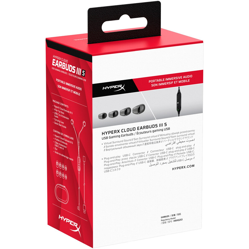 Гарнiтура HyperX Cloud Earbuds III S Black (BN7S1AA)
