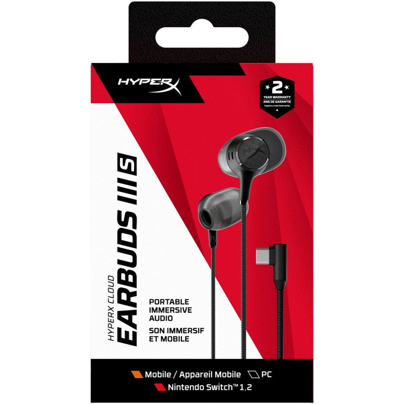 Гарнiтура HyperX Cloud Earbuds III S Black (BN7S1AA)