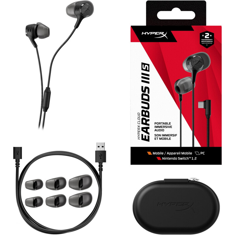 Гарнiтура HyperX Cloud Earbuds III S Black (BN7S1AA)