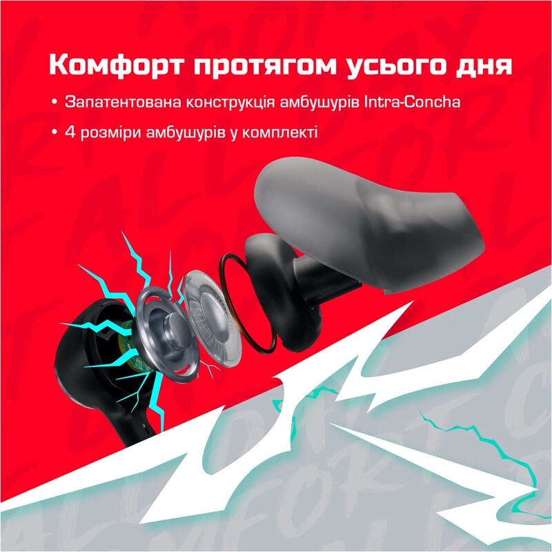 Гарнiтура HyperX Cloud Earbuds III S Red (BN7S2AA)
