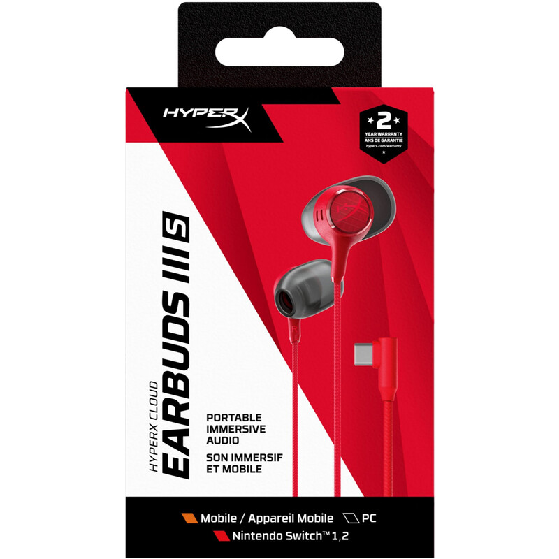 Гарнiтура HyperX Cloud Earbuds III S Red (BN7S2AA)