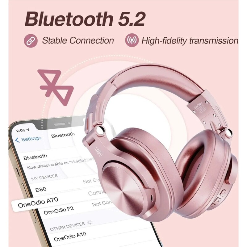 Навушники OneOdio Fusion A70 Rose Gold
