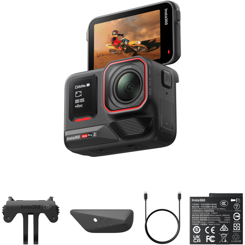 Экшн-камера Insta360 Ace Pro 2 Dual Battery Bundle Black (6977644760888)